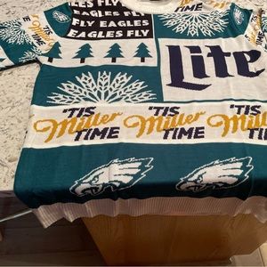 Ugly Miller lite Philadelphia Eagles sweater